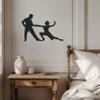 Violaura Dancing Couple Metal Wall Art - Easy to Install Hanging Romantic Dance, Passionate Silhouette, Love Art, Elegant Form, Tango Romance Perfect for Home, Living Room Decor (16.1" x 24.0") view 4