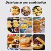 JYXYXSCP Commercial Electric Heating Cake Machine Griddle, Non-Stick Omelette Machine, 18-Hole Egg Burger Machine view 2