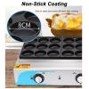 JYXYXSCP Commercial Electric Heating Cake Machine Griddle, Non-Stick Omelette Machine, 18-Hole Egg Burger Machine view 3