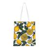 Jcvotrel Lemon Fruit Pattern Shopping Bag, Reusable Canvas Shopping Bag, Casual Shoulder Bag for Daily Use, Black, One Size view 1
