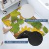 VFKLT Leaves Bath Mat Super Absorbent Quick Dry Bathroom Rug Non Slip Floor Mat Diatom Mud Mat for Shower Sink Bathtub Indoor Outdoor 23.6 X 15.7 Inch view 4