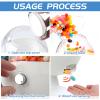 12"Large Automatic Candy Dispenser Machine,Vintage Motion Activated Candy Dispenser Touch Free,3 Distribution Options Desktop Auto Candy Dispenser for Office Desk,Home,Party view 3