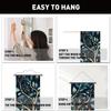 PLIGREAT 2 Pack Tree of Life Long Tapestry Vertical Leaves Birds Wall Hanging with Tassels Black Aesthetic Wall Tapestry for Bedroom Bathroom Living Room Long Narrow Home Hanging Decor view 4