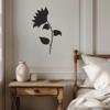 Violaura Flower Metal Wall Art - Easy to Install Hanging Leaf, Nature, Delicate, Artistic, Botanical, Bedroom, Rustic, Soft, Peaceful Perfect for Home, Bathroom, Living Room Decor (24.0" x 14.4") view 4