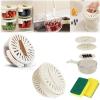 3 in 1 Multifunctional Fruit & Vegetable Washing Bowl with Dual-Layer Strainer Basket, Handle & Lid (2 Colors) view 1