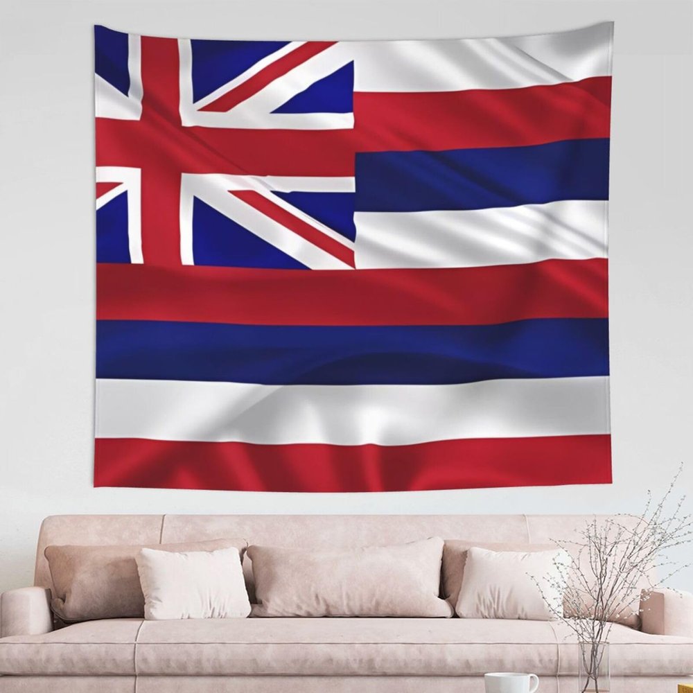 DLXW Flag of hawaii american tapestry - create dreamy bedroom decor, make your space romantic and creative one size
