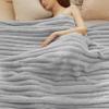 Bedsure King Size Blanket for Bed Wider Striped Design Grey 108x90 Inches view 3