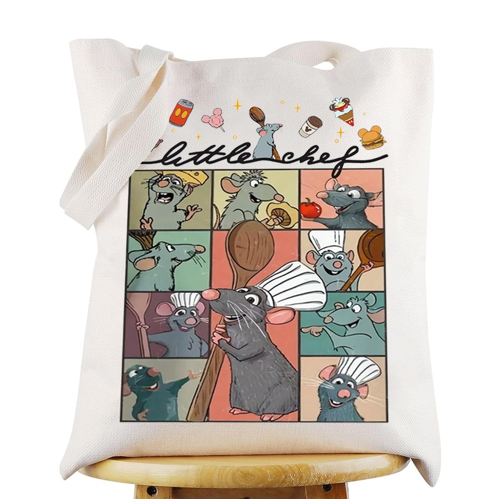 G2TUP Remy Rat Tote Bag Rat Anmials Fans Gift Little Chef Shoulder Bag Little Rat Merch (Little Chef TB)