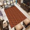 2x4 Runner Rug The Shining Overlook Hotel Rugs for Entryway, Orange Hexagon Washable Kitchen Rugs Soft Non Slip Anti Fatigue for Sink Laundry Indoor Hallways view 2