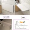 Simple Wall Mounted Table,Folding Table Bright Children's Study Table,Writing Desk,Mount to The Wall Floating Desk,Thickness 2.5cm/1in,White view 4