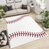 2x4 Runner Rug Sports Baseball Rugs for Entryway, White Red Baseball Washable Kitchen Rugs Soft Non Slip Anti Fatigue for Sink Laundry Indoor Hallways view 4