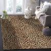 6x9 Area Rugs Leopard Print Cheetah Art Living Room Rugs, Fashion Sexy Leopard Pattern Classroom Rug with Carpet Non-Slip Backing for Bedroom Office Home Decor view 2