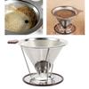 Restokki Stainless Steel Double Layer Mesh Coffee Cone Holder Filter, Suitable for Cups Mugs Thermoses Small Pots, Portable and Reusable view 2