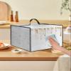 Heat-Resistant Nylon Cover Waterproof Dust Cover Case for Cuisinart Air Fryer TOA-70/for Kalorik MAXX Digital Air Fryer Oven 26 Quart Convection Toaster Oven,Silver view 2