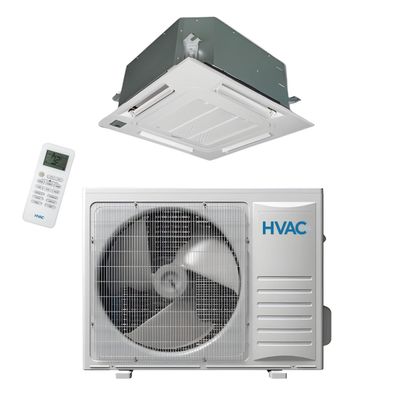 HVAC365 9,000 BTU 21 SEER Helios Plus Series Ceiling Cassette Ductless Mini Split Heat Pump Air Conditioner System R32 Refrigerant | 220V