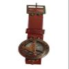 2 Antique Sundial Compass with Brown Leather Wristband  Real Leather Navigational Tool for Hiking & Survival view 4