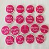 Big Bag of F*cks to Give Zipper Pouch, with Different Fucks Zipper Prefect Felt Coins That Can Be Embroidered on Clothes, Hats, Bag of Fucks Gag Gift for Friends (Green) view 3