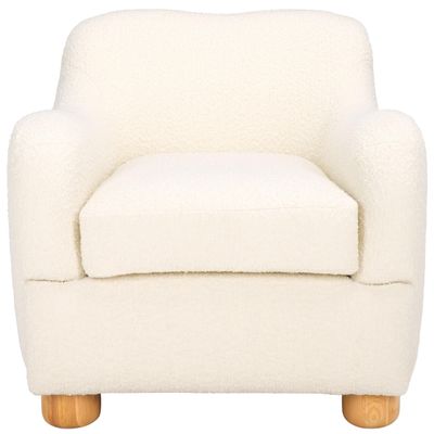 SAFAVIEH Couture Collection Dyanna Ivory/Natural Boucle Accent Chair
