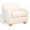 SAFAVIEH Couture Collection Dyanna Ivory/Natural Boucle Accent Chair view 4
