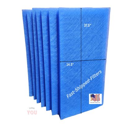 Fast-Shipped-Filters 10 Pack 16x40 Replacement Filter Pads Compatible with PremierOne Pure Flo MS-1640 Air Cleaner Refill Blue (10, Blue, 16x40)