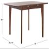 SAFAVIEH Couture Collection Barbossa Walnut Extendable Dining Table view 3