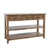 Jofran Claremont 50" Transitional Rustic Wood Sofa Console Table with Storage view 3