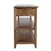Jofran Claremont 50" Transitional Rustic Wood Sofa Console Table with Storage view 4
