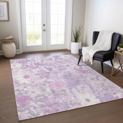 Addison Rugs Chantille ACN1509 Lavender 10' x 14' Indoor/Outdoor, Machine Washable, Easy Clean, Non Shedding, Bedroom, Living Room, Dining Room, Kitchen, Patio Rug