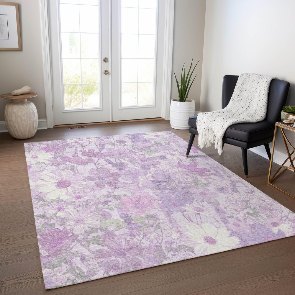 Addison Rugs Chantille ACN1509 Lavender 10' x 14' Indoor/Outdoor, Machine Washable, Easy Clean, Non Shedding, Bedroom, Living Room, Dining Room, Kitchen, Patio Rug