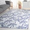 SAFAVIEH Washable Rug Malibu Collection - 5' x 8', Ivory & Navy, Slip Resistant & Easy Cleaning, Ideal for Living Room, Bedroom, Home Office, Nursery, Kids Playroom, Dining Space (MBU828A) view 1