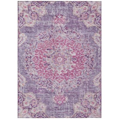 Addison Rugs Chantille ACN1236 Purple 9' x 12' Indoor/Outdoor, Machine Washable, Easy Clean, Non Shedding, Bedroom, Living Room, Dining Room, Kitchen, Patio Rug