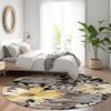 Addison Rugs Chantille ACN1481 Black 8' x 8' Indoor/Outdoor, Machine Washable, Easy Clean, Non Shedding, Bedroom, Living Room, Dining Room, Kitchen, Patio Round Rug view 1