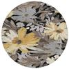 Addison Rugs Chantille ACN1481 Black 8' x 8' Indoor/Outdoor, Machine Washable, Easy Clean, Non Shedding, Bedroom, Living Room, Dining Room, Kitchen, Patio Round Rug view 3