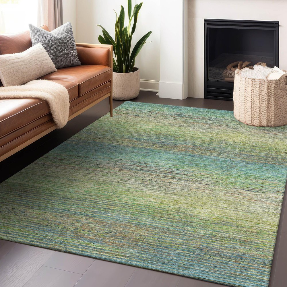 Addison Rugs Chantille ACN1264 Aloe 8' x 10' Indoor/Outdoor, Machine Washable, Easy Clean, Non Shedding, Bedroom, Living Room, Dining Room, Kitchen, Patio Rug