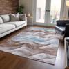 Addison Rugs Chantille ACN1621 Mocha 8' x 10' Indoor/Outdoor, Machine Washable, Easy Clean, Non Shedding, Bedroom, Living Room, Dining Room, Kitchen, Patio Rug view 1