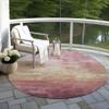 Addison Rugs Chantille ACN1470 Mauve 8' x 8' Indoor/Outdoor, Machine Washable, Easy Clean, Non Shedding, Bedroom, Living Room, Dining Room, Kitchen, Patio Round Rug view 2