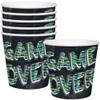 Unique Multicolor Gamer Birthday Paper Snack Buckets (5" x 8.75") 6 Count - Fun Gaming Themed Treat Containers - Perfect for Parties & Events view 1