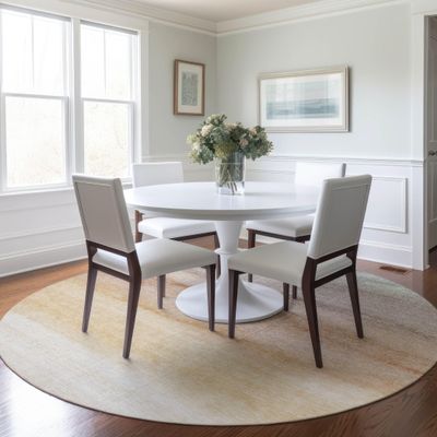 Addison Rugs Chantille ACN1253 Coral 8' x 8' Indoor/Outdoor, Machine Washable, Easy Clean, Non Shedding, Bedroom, Living Room, Dining Room, Kitchen, Patio Round Rug