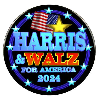 2 Kamala Harris Tim Walz Magnet 3" President 2024