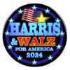 2 Kamala Harris Tim Walz Magnet 3" President 2024 view 1