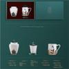DIEYPOL Tea Tin Ceramic Loose Tea Storage Container Jar Home Office Tea Brewing Cup with Filter Office Cup Tea Gift Box Set Tea Canister view 2
