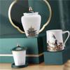 DIEYPOL Tea Tin Ceramic Loose Tea Storage Container Jar Home Office Tea Brewing Cup with Filter Office Cup Tea Gift Box Set Tea Canister view 4