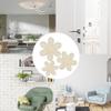 3 Pcs Wall Decor Natural Rattan Flower Wall Hanging Art Wooden Wall Art Nursery Wall Decor Flowers Farmhouse Hanging Decor for Home Office Nursery view 2