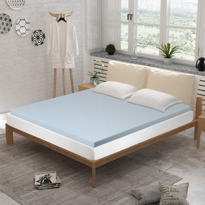 2 Inch Queen Mattress Topper, Gel Memory Foam Cooling Mattress Pad for Pressure Relief, CertiPUR-US Certified Mattress Topper Queen for College, Dorm Room, RV, Camp, Couch