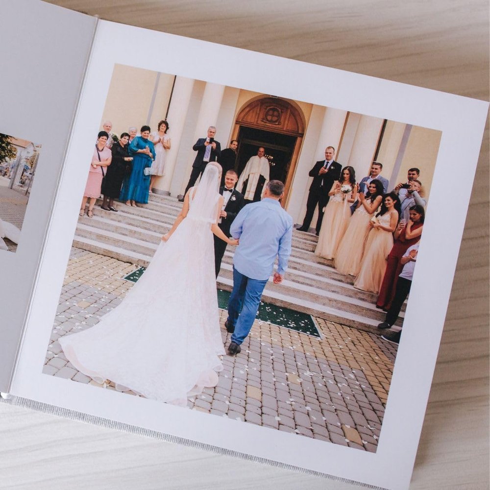 Personalized Photo Album 8x8" Hard Cover - Print Your own Memory Book, Photo Gifts (40 Photos)