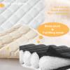 ZGDDPZA Recliner Chair Cover,Non Slip Thickened Flannel 1 2 3 Seater Soft Warm Reclining Chair Cover with Side Pocket Cushion Sofa Slipcovers Armchair Cover for Living Room (White,116 * 190cm) view 4