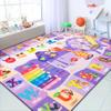 Chicrug 7x10 ABC Kids Rug for Classroom, Washable Non Slip Playroom Playmat view 1