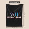 We Will Never Forget 911 Memorial Wall Tapestry For Bedroom Home Dorm Decor Large Tapestries 90" X 60" view 2