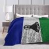 Flag of Lesotho Throw Blanket for Couch 50"x40" Cozy Soft Sofa Chair Bed Throw Blankets Flannel Blanket view 3