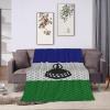 Flag of Lesotho Throw Blanket for Couch 50"x40" Cozy Soft Sofa Chair Bed Throw Blankets Flannel Blanket view 4